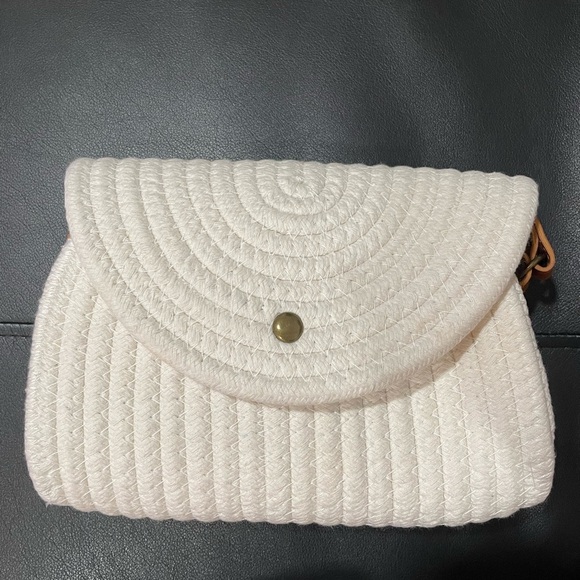 Miniso Handbags - NWOT - Miniso Thick White Rope Canvas Crossbody